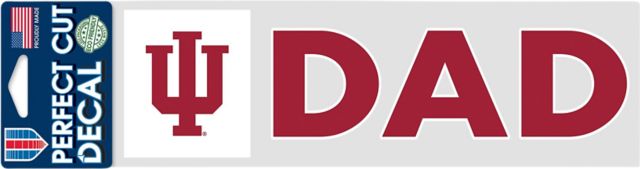Indiana University Hoosiers 3'' x 10'' Dad Decal