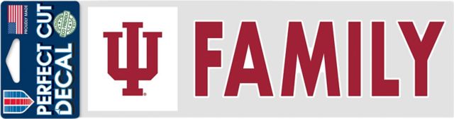 Indiana University Hoosiers 3x10 Family Decal