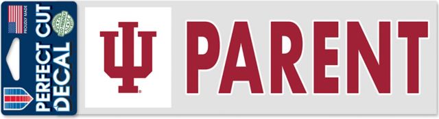 Indiana University Hoosiers Parent 3'' x 10'' Perfect Cut Decal