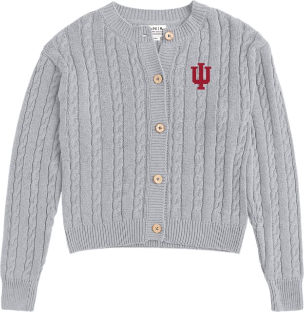 Indiana University Hoosiers Women's Renew Cable Cardigan