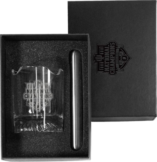 Indiana University Hoosiers Football 2025 National Champions 14 oz. Glass Gift Set