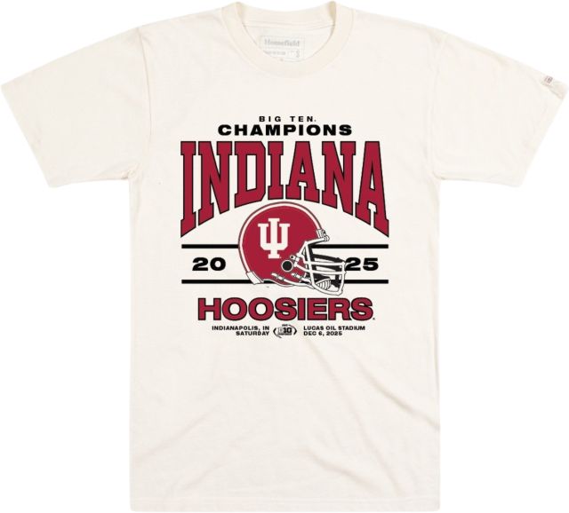 Indiana University Hoosiers Football 2025 Big 10 Champions Short Sleeve T-Shirt