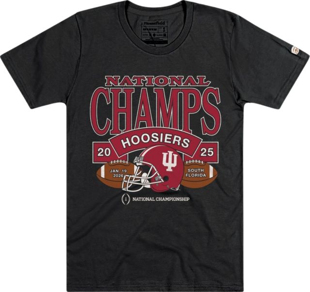 Indiana University Hoosiers Football 2025 National Champions Short Sleeve T-Shirt