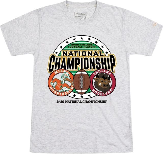 Indiana University Hoosiers Football 2026 National Championship Game Match-Up Short Sleeve T-Shirt