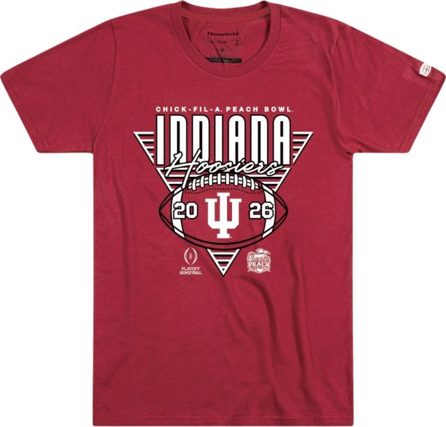 Indiana University Hoosiers Football 2026 Peach Bowl Bound Short Sleeve T-Shirt