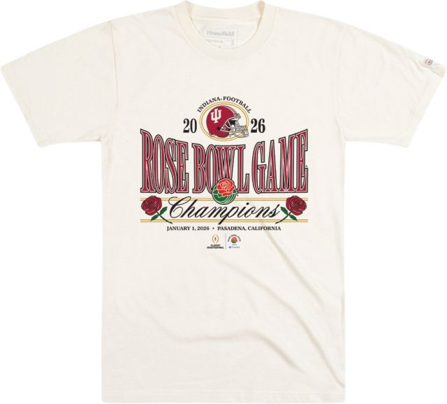 Indiana University Hoosiers Football 2026 Rose Bowl Champions Short Sleeve T-Shirt