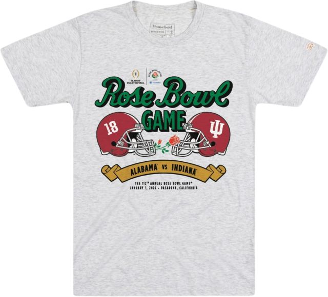 Indiana University Hoosiers Football 2025 Rose Bowl Match-Up Short Sleeve T-Shirt