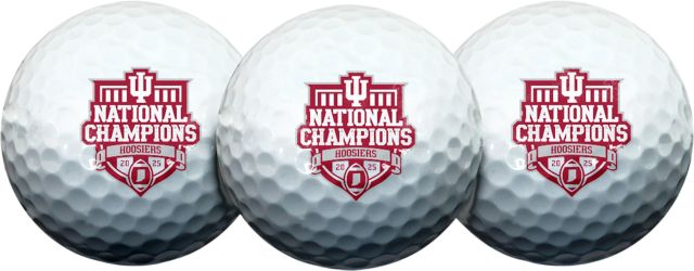 Indiana University Hoosiers Football 2025 National Champions 3 Piece Golf Ball Set