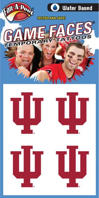 Indiana University Hoosiers Tattoo 4-Pack