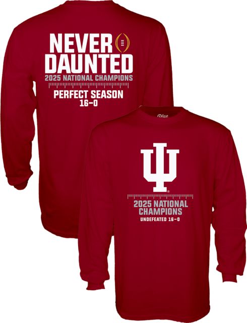 Indiana University Hoosiers Football 2025 National Champions Long Sleeve T-Shirt