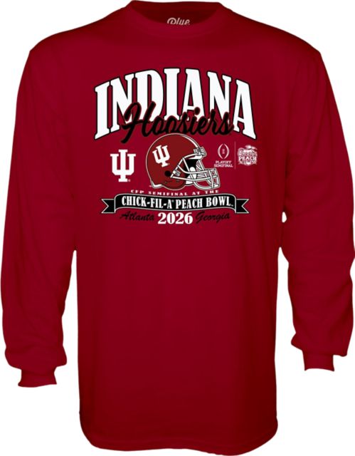 Indiana University Hoosiers Football 2026 Peach Bowl Bound Long Sleeve T-Shirt