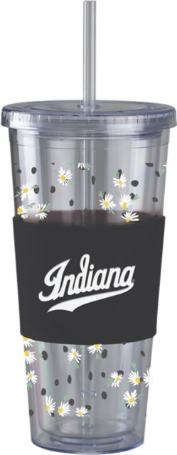 Indiana University Hoosiers Acrylic Tumbler with Straw