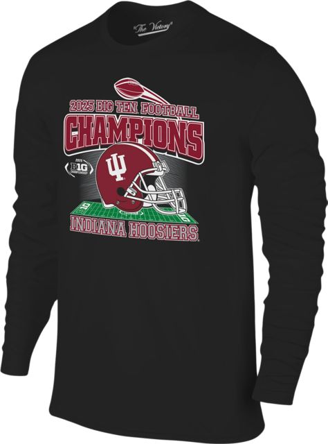 Indiana University Hoosiers Football 2025 Big 10 Champions Long Sleeve T-Shirt