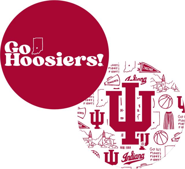 Indiana University Hoosiers Double Sided Coaster