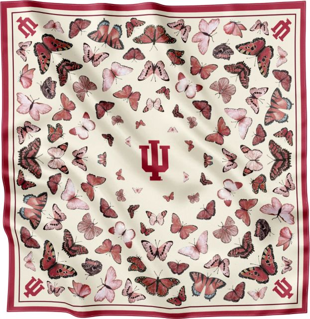 Indiana University Hoosiers Square Silk Scarf