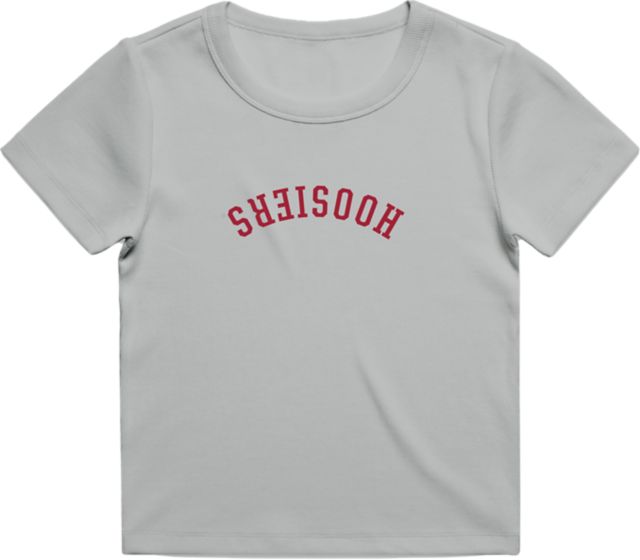 Indiana University Hoosiers Women's Ribbed Short Sleeve T-Shirt