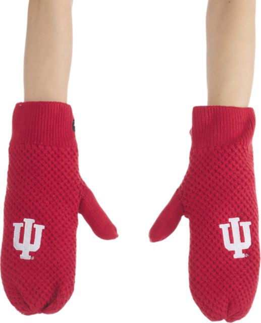 Indiana University Hoosiers Knit Mittens