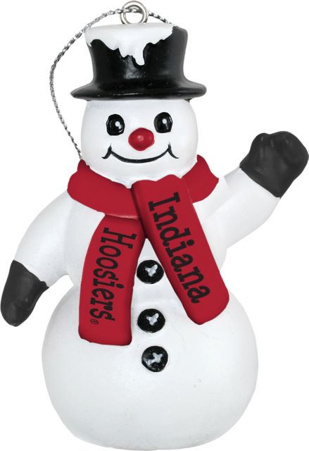 Indiana University Hoosiers Snowman Ornament