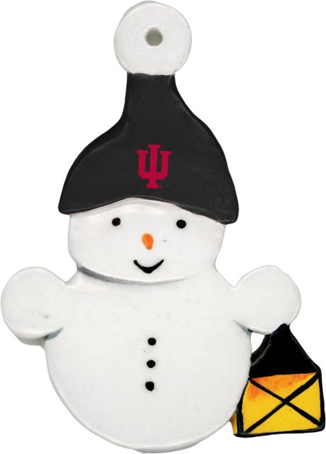 Indiana University Hoosiers Snowman Ornament