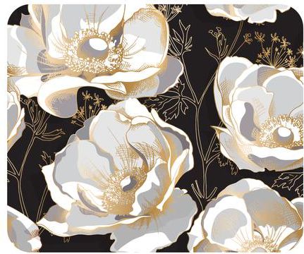 OTM BLK MOUSE PAD W/LILIES