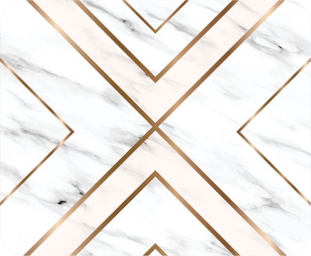 OTM BLK MOUSE PAD MARBLE GLD