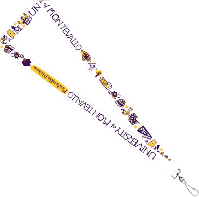 University of Montevallo Julia Gash 3-4'' Satin Lanyard