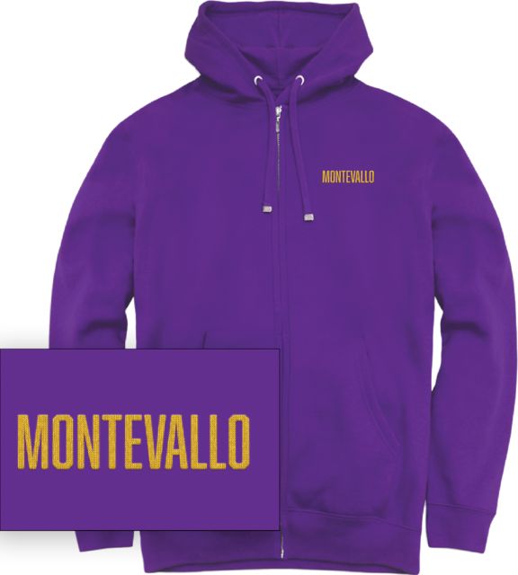 University of Montevallo Chainstitch Full Zip Hooded Sweatshirt