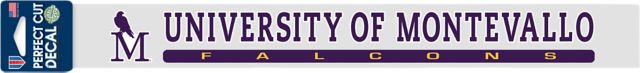 University of Montevallo 2'' x 17'' Perfect Cut Decal