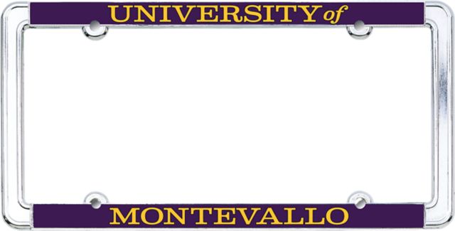 University of Montevallo Thin Dome License Plate Frame