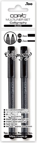 MULTILINER BLACK CALLIGRAPHY 2-PIECE SET