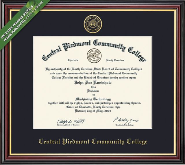 Central Piedmont Community College 8.5'' x 11'' Academic Diploma Frame