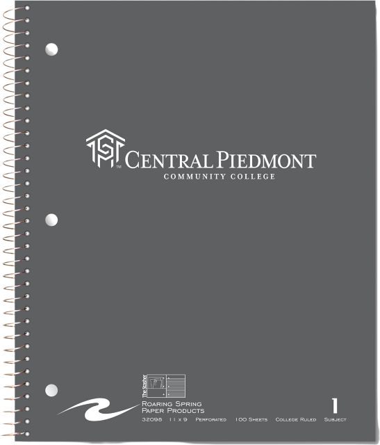 Central Piedmont Community College Notebook 100-Sheet