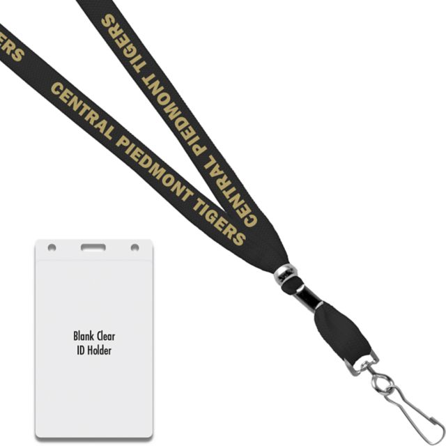 Central Piedmont Community College Tigers Card Dispenser Lanyard