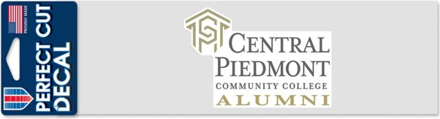 Central Piedmont Community College Alumni 3'' x 10'' Perfect Cut Decal