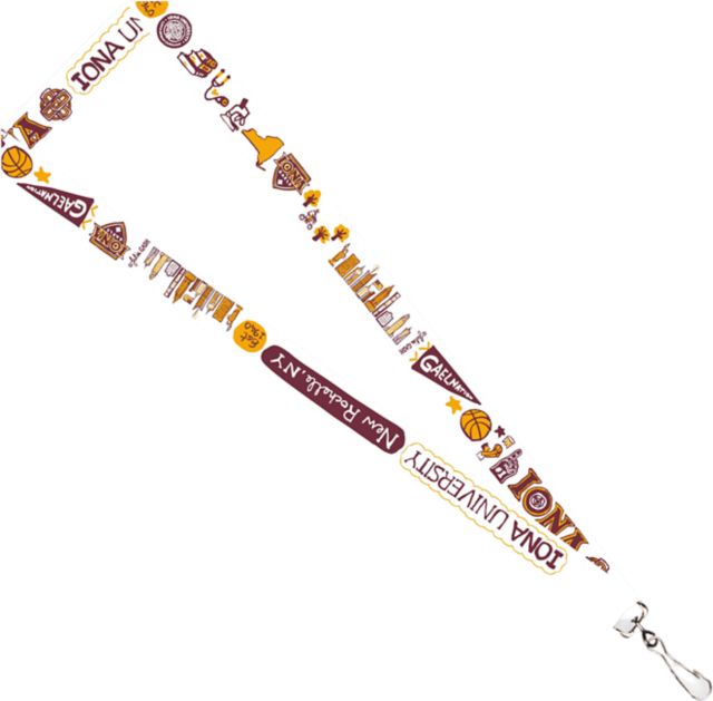 Iona University Julia Gash 3-4'' Satin Lanyard