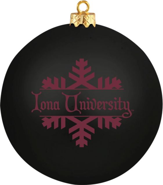 Iona University Shatterproof Round Ornament