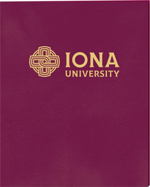 Iona University Folder 2 Pocket