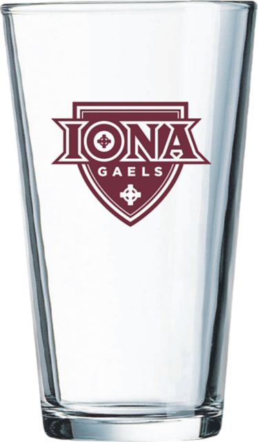 Iona University Gaels 16 oz. Glass