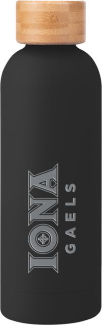 Iona University Blair Stainless Steel Bottle w/ Bamboo Lid 17 oz