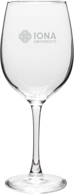 Iona University 16 oz. Wine Glass