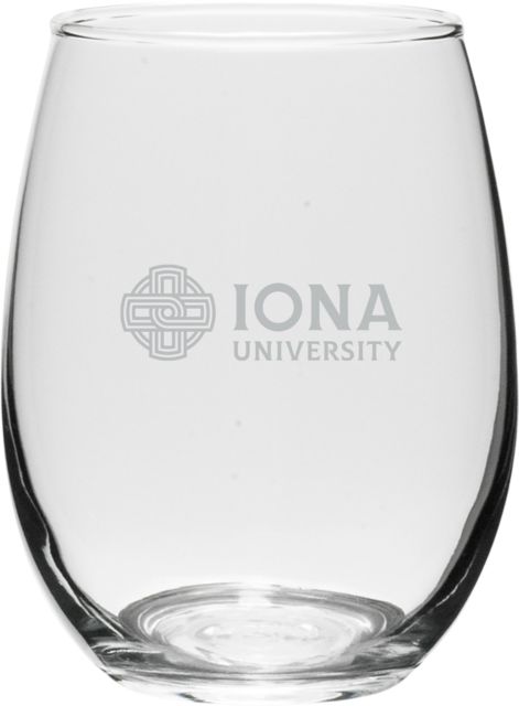 Iona University 15 oz. Wine Glass