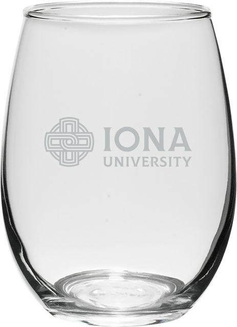 Iona University 21 oz. Wine Glass