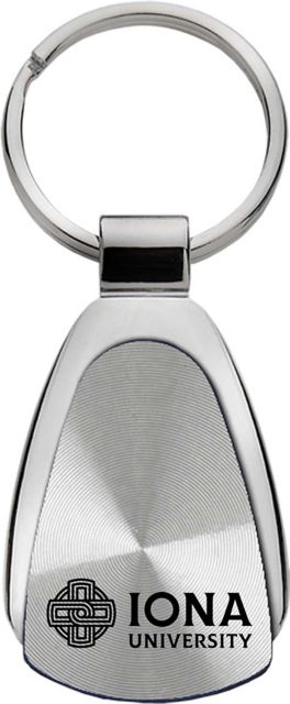 Iona University Teardrop Keychain