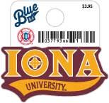Iona University Mini Sticker