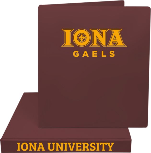 Iona University 1'' Vinyl Binder