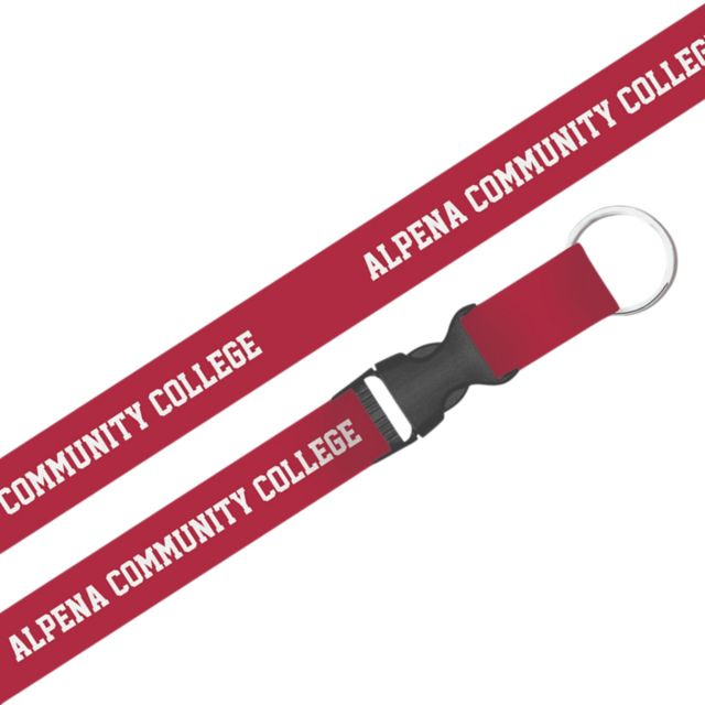 Alpena Community College Lanyard with Buckle