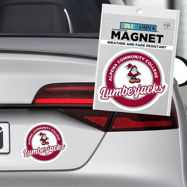 Alpena Community College Lumberjacks 4x4 Magnet