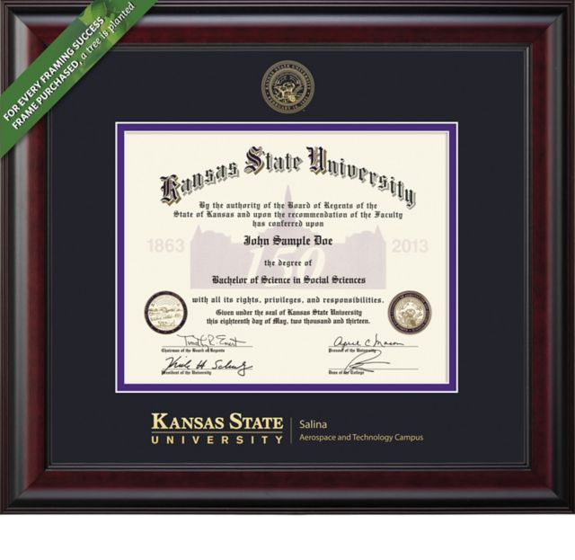 Kansas State University Salina Aerospace and Technology 8.5'' x 11'' Classic Diploma Frame