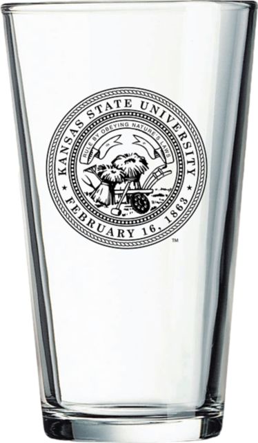Kansas State University Salina Aerospace and Technology 16 oz. Drink Glass