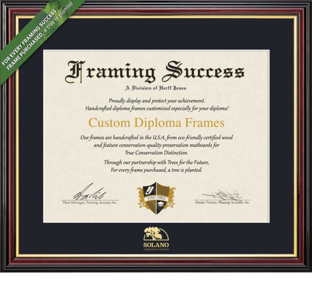 Solano Community College 8'' x 10'' Value Price Academic Diploma Frame